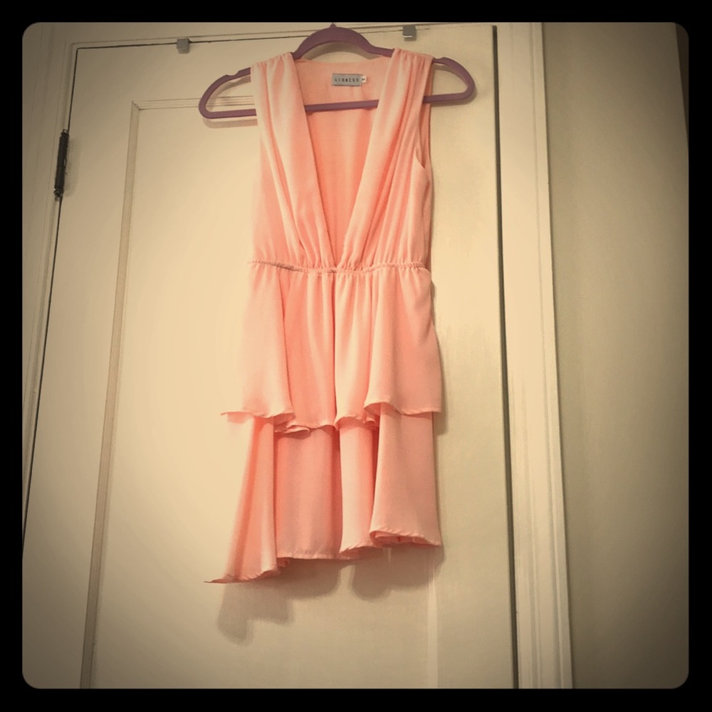 Lioness peach cocktail dress